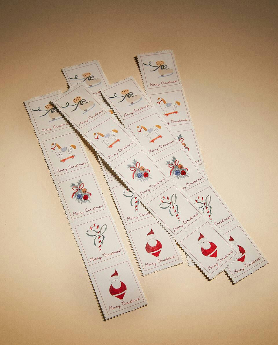 PACK OF CHILDREN’S CHRISTMAS ADHESIVE STAMPS (PACK OF 25)
