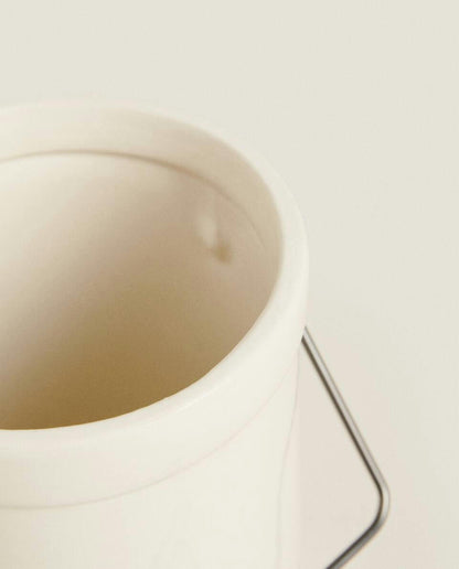 STONEWARE CYLINDRICAL JAR