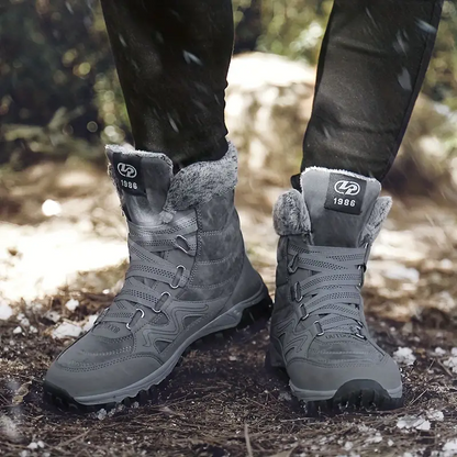 (Limited Time 49% Discount Event) Men's Orthopedic Arch Support Wide Toe Snow Boots Non-slip Waterproof Cold Warm Hiking Boots