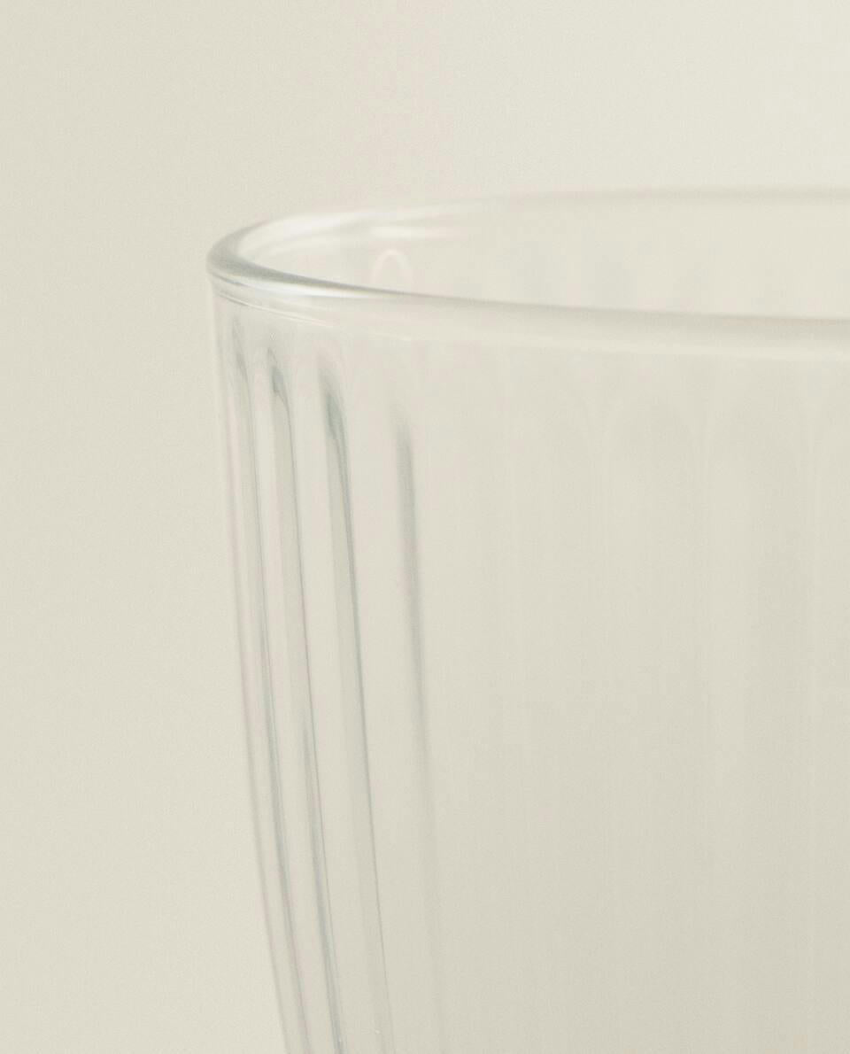 LINES DESIGN GLASS TUMBLER