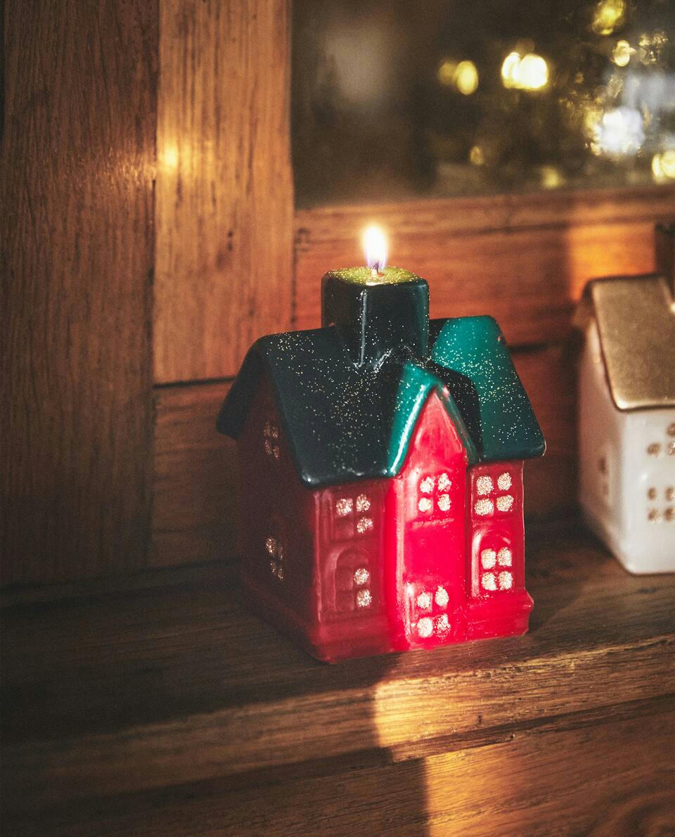 CHRISTMAS HOUSE DECORATIVE CANDLE