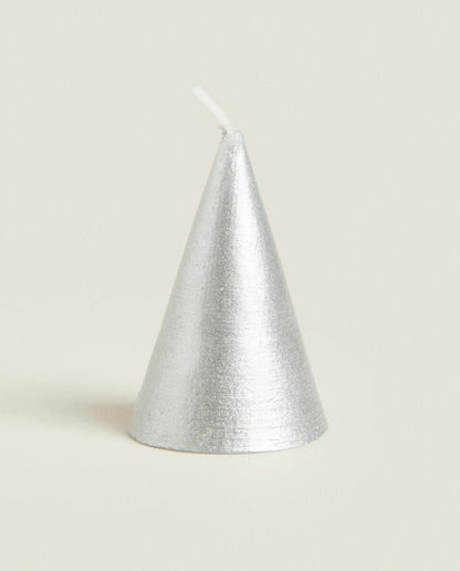 PACK OF DECORATIVE CHRISTMAS CONE CANDLES (PACK OF 6)
