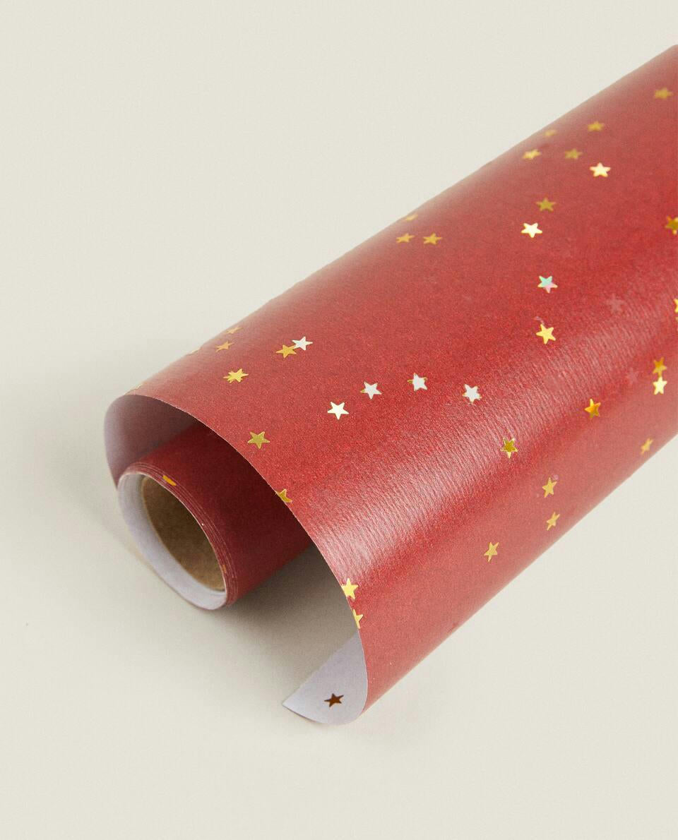 CHRISTMAS STAR WRAPPING PAPER