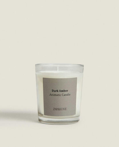 DARK AMBER SCENTED CANDLES