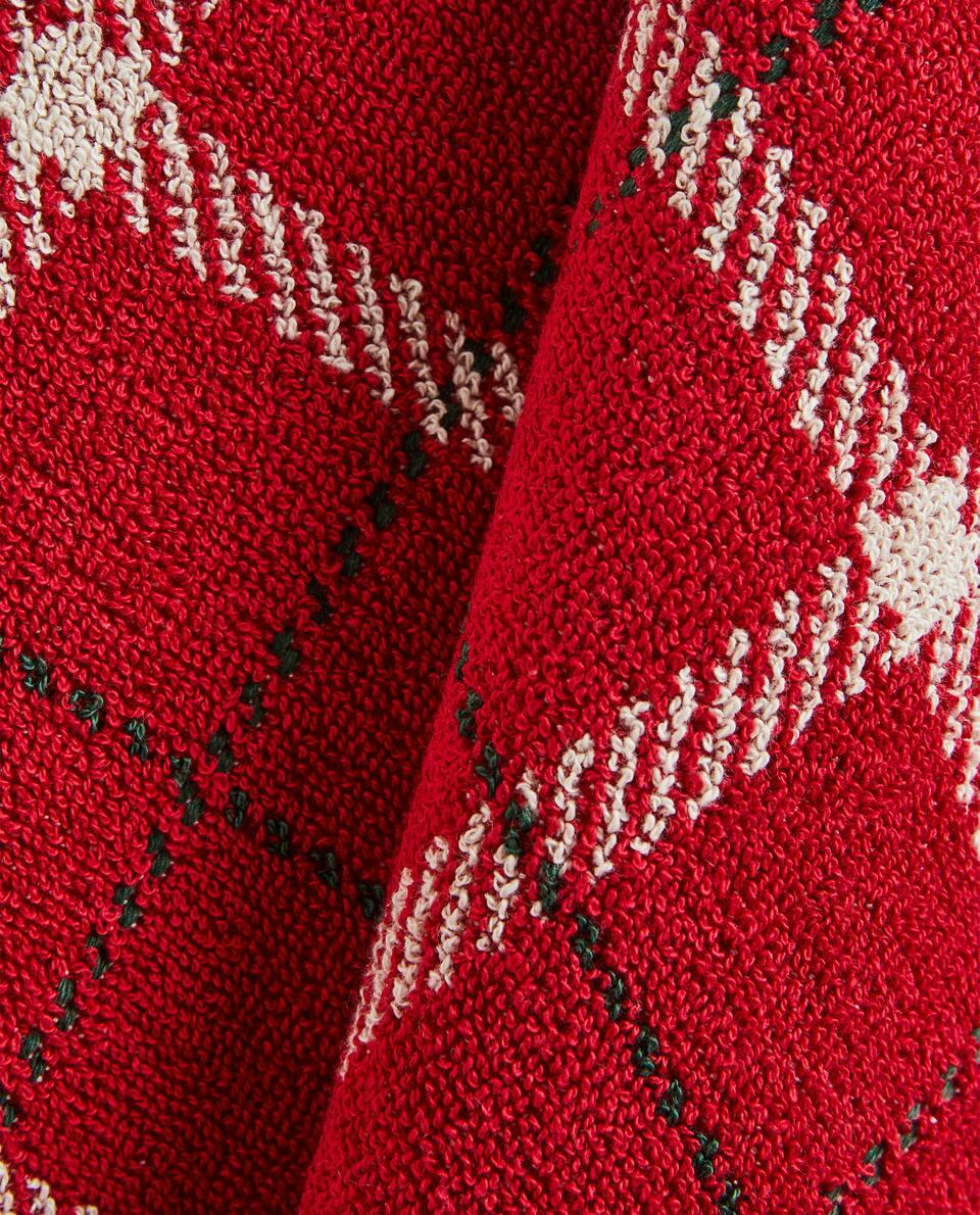 CHRISTMAS TARTAN COTTON TEA TOWEL