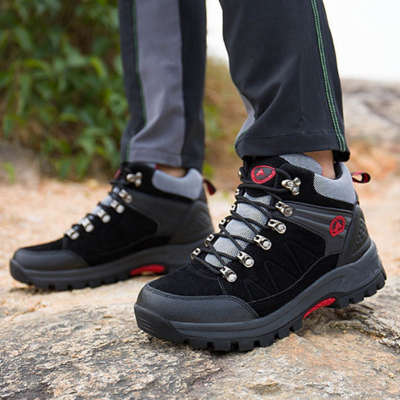 (⏰BLACK FRIDAY SPECIAL-70%OFF)Men's Mountaineering Orthopedic Ankle Support Hiking Boots Waterproof Non-Slip Wide Toe Tactical Boots