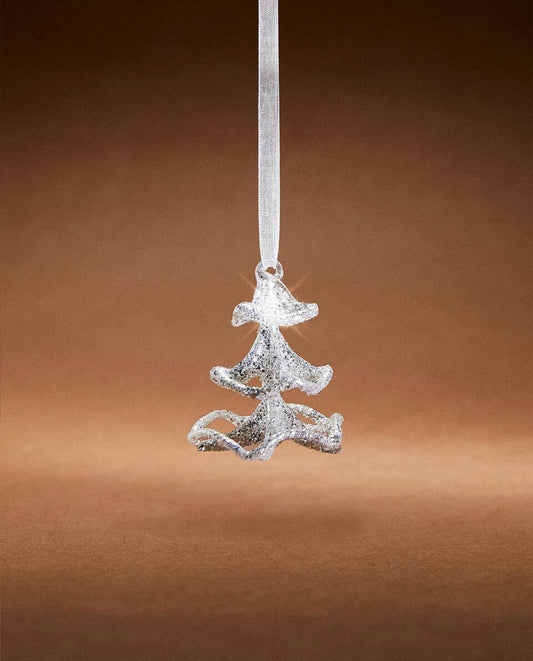 GLASS CHRISTMAS TREE DECORATION