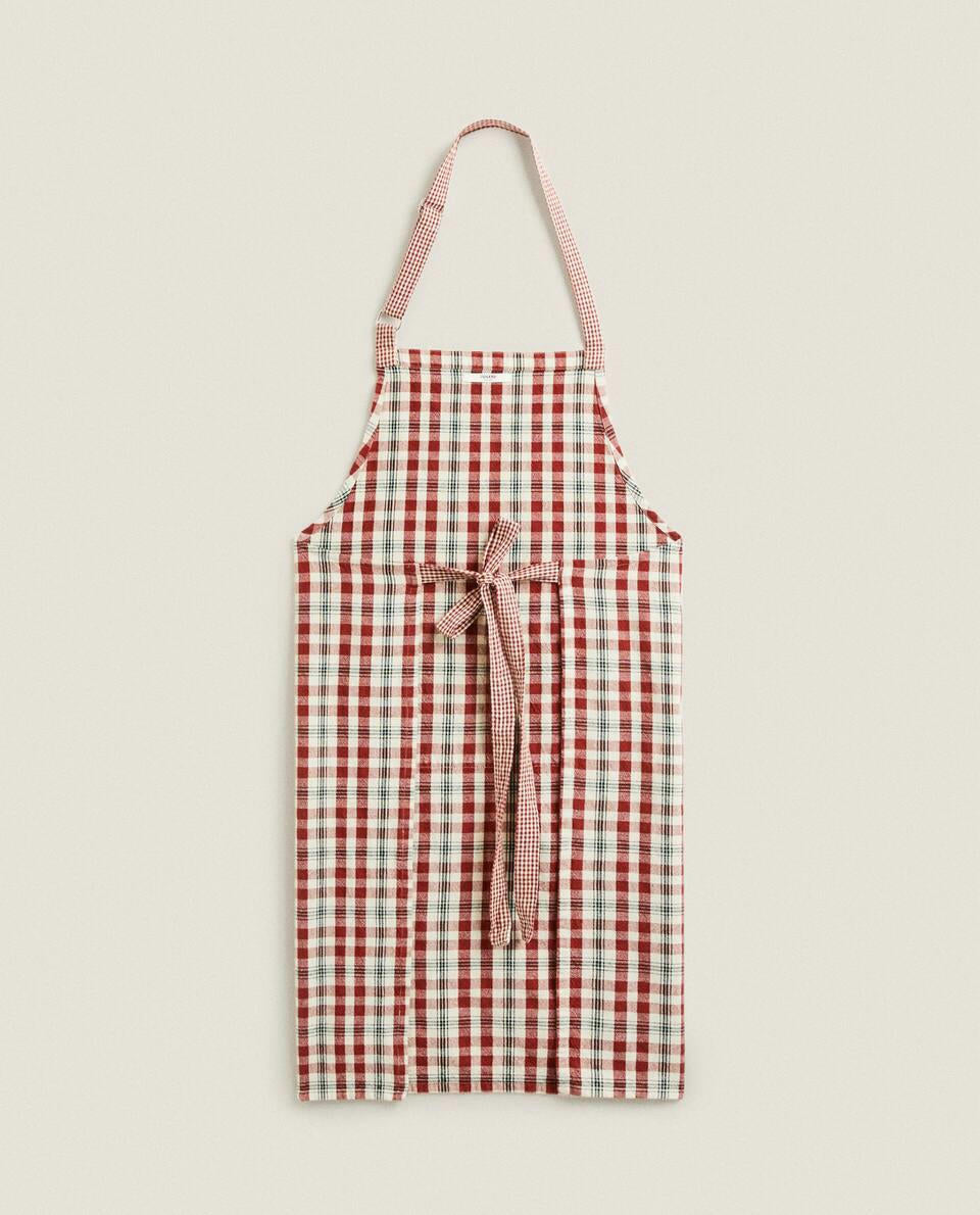 CHRISTMAS CHECK APRON