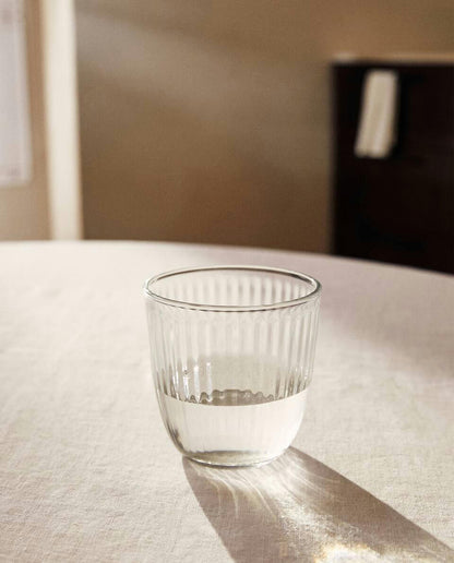 LINES DESIGN GLASS TUMBLER