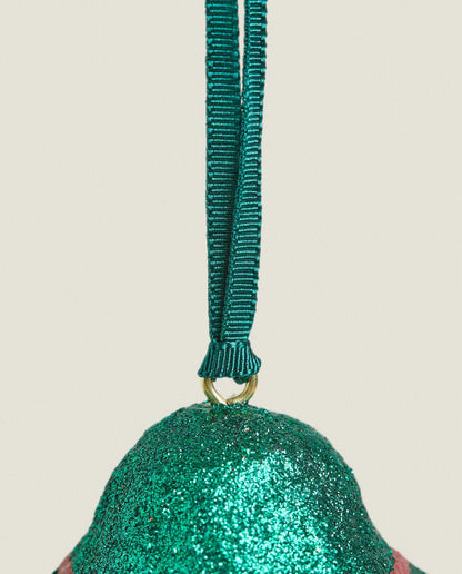 GLITTER BALL CHRISTMAS DECORATION