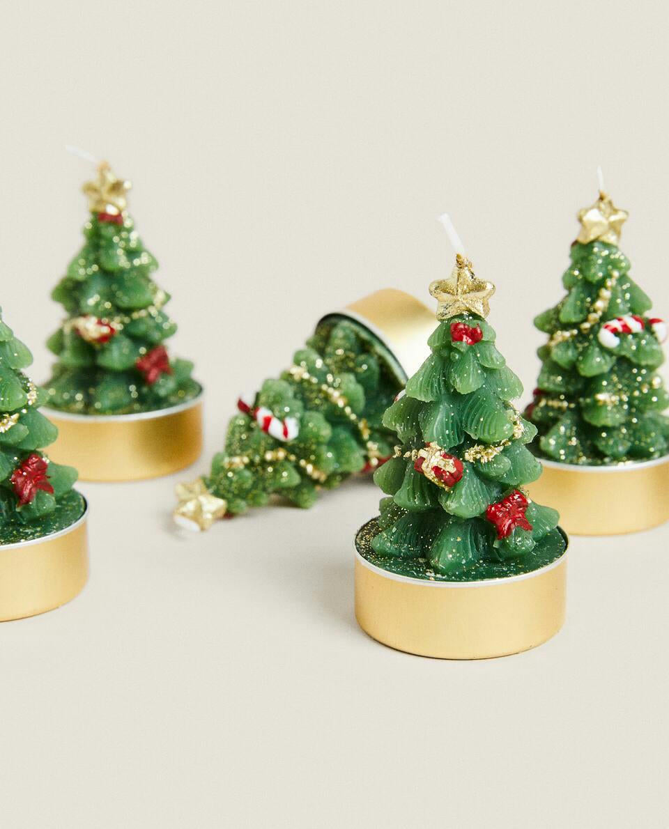 PACK OF CHRISTMAS TREE CANDLES (PACK OF 6)