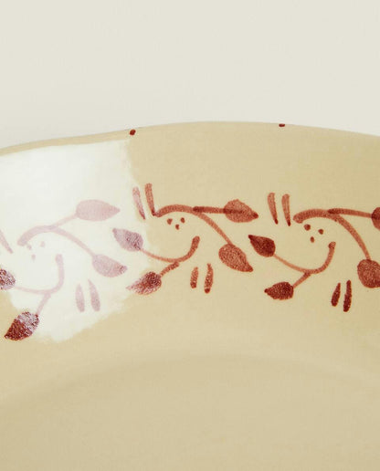 PAINTED CERAMIC CHRISTMAS BOWL