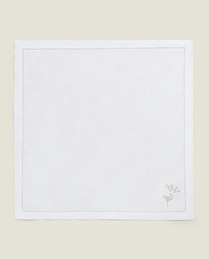 PACK OF CHRISTMAS PEARL BEAD NAPKINS (PACK OF 2)