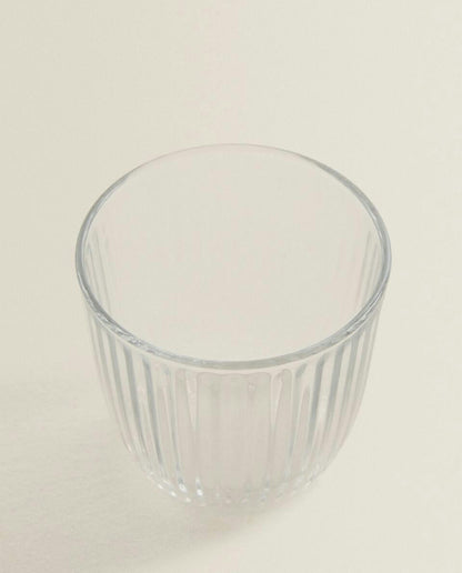 LINES DESIGN GLASS TUMBLER