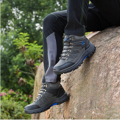 (⏰BLACK FRIDAY SPECIAL-70%OFF)Men's Mountaineering Orthopedic Ankle Support Hiking Boots Waterproof Non-Slip Wide Toe Tactical Boots