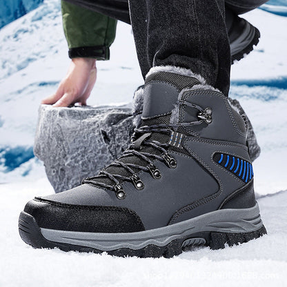 (Limited Time Event 49% OFF) Men’s Winter Waterproof and Cold Warm Snow Boots Orthopedic Arch Support Wide Toe Work Boots